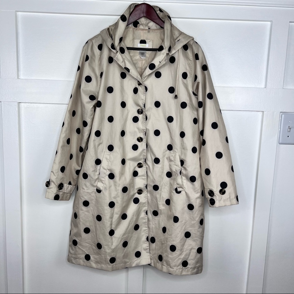 Capelli of New York Polka Dot Trench Coat